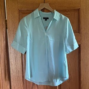 J. Crew Women's Aqua Blouse